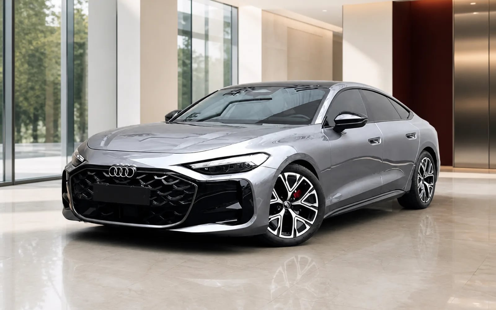 Audi A5L Sportback 2025 в светлом автомобильном салоне