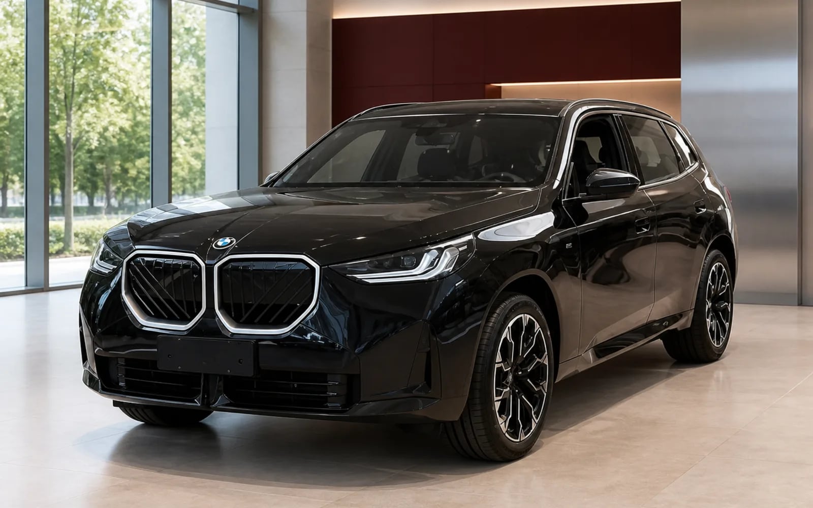 BMW X3 30L 2026 в светлом автомобильном салоне