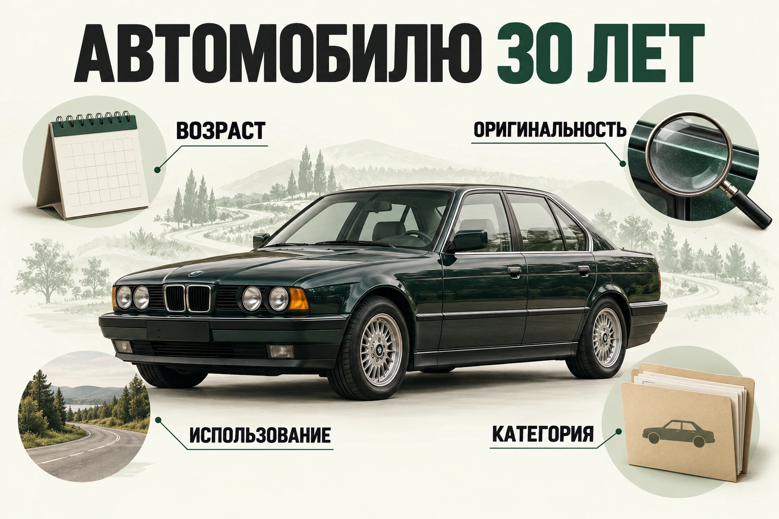 Автомобилю 30 лет Автомобилю 30 лет: возраст, оригинальность, использование, категория