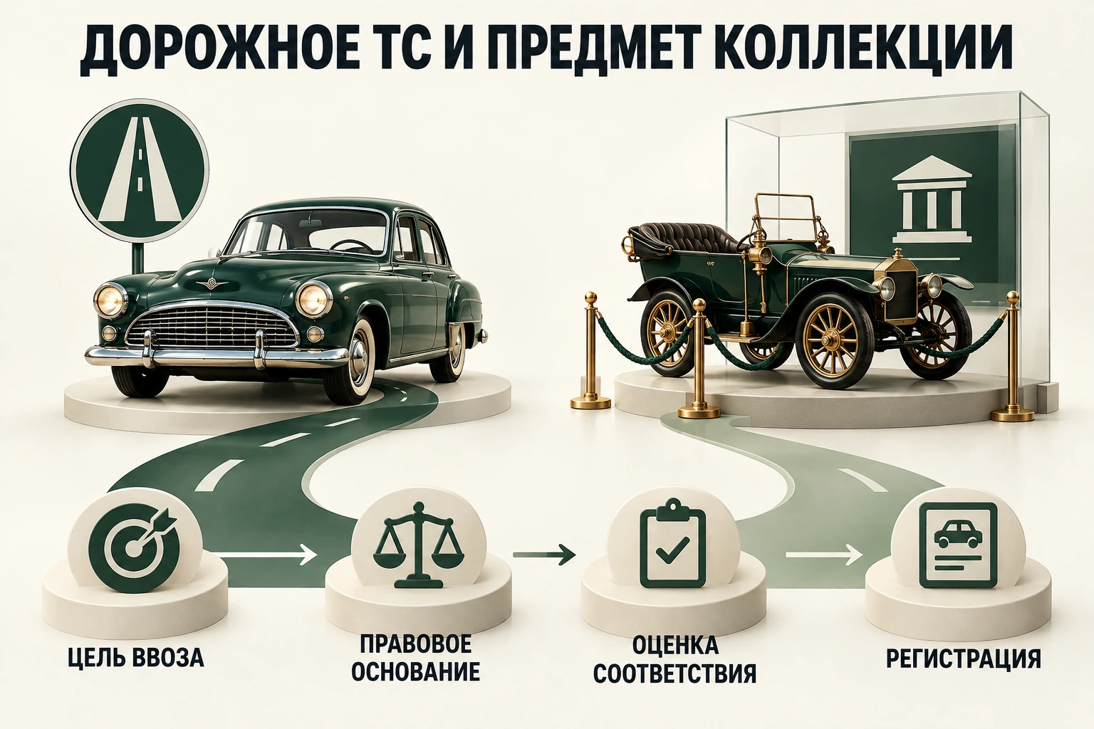 Дорожное тс и предмет коллекции Дорожное тс и предмет коллекции: цель ввоза, правовое основание, оценка соответствия, регистрация