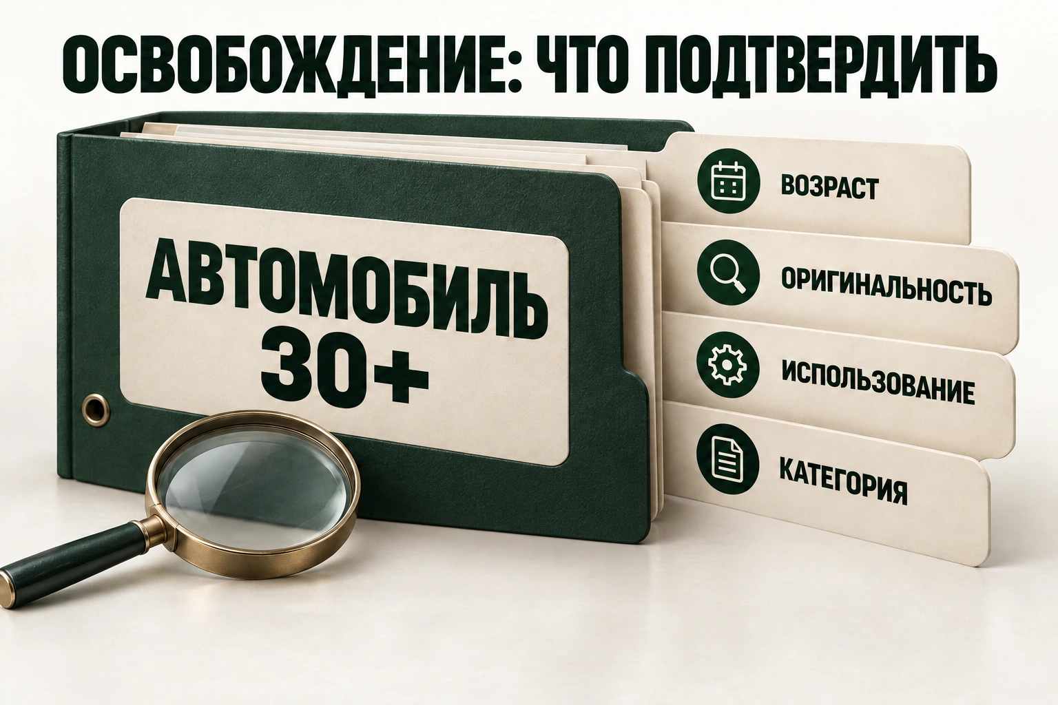 Возраст рассматривают вместе с оригинальностью, использованием и категорией Условия освобождения от утильсбора подтверждают документами