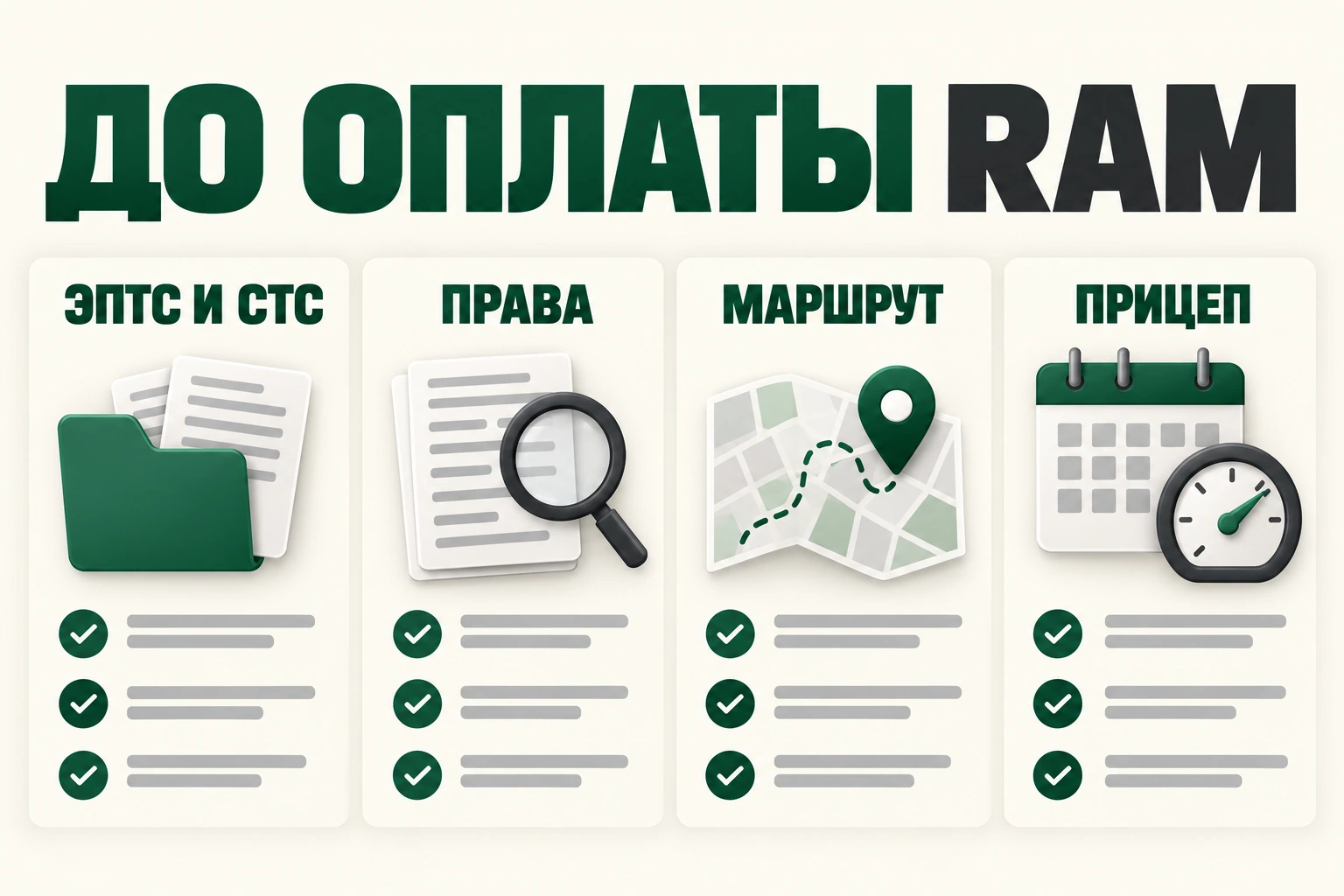 До оплаты ram До оплаты ram: эптс и стс, права, маршрут, прицеп