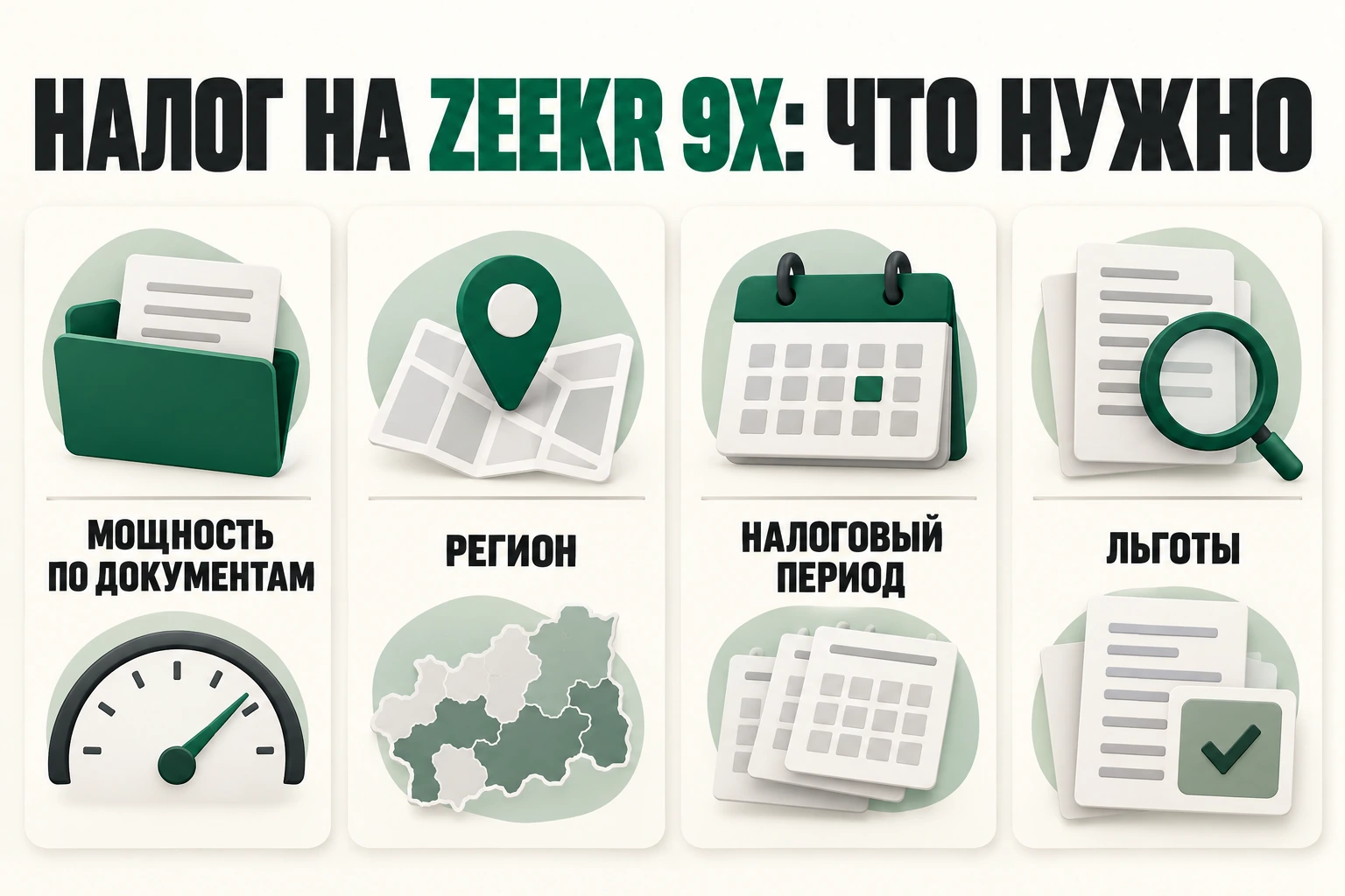 Налог на zeekr 9x: что нужно Налог на zeekr 9x: что нужно: мощность по документам, регион, налоговый период, льготы